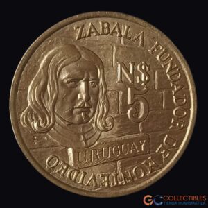 Lote 0320 - América del Sur/Uruguay - 5 Nuevos Pesos 1976 (250° Fundación de Montevideo)