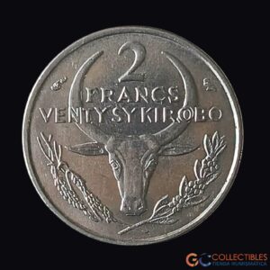 Lote 0323 - África/Madagascar - 2 Francos 1965 (República Malgache)