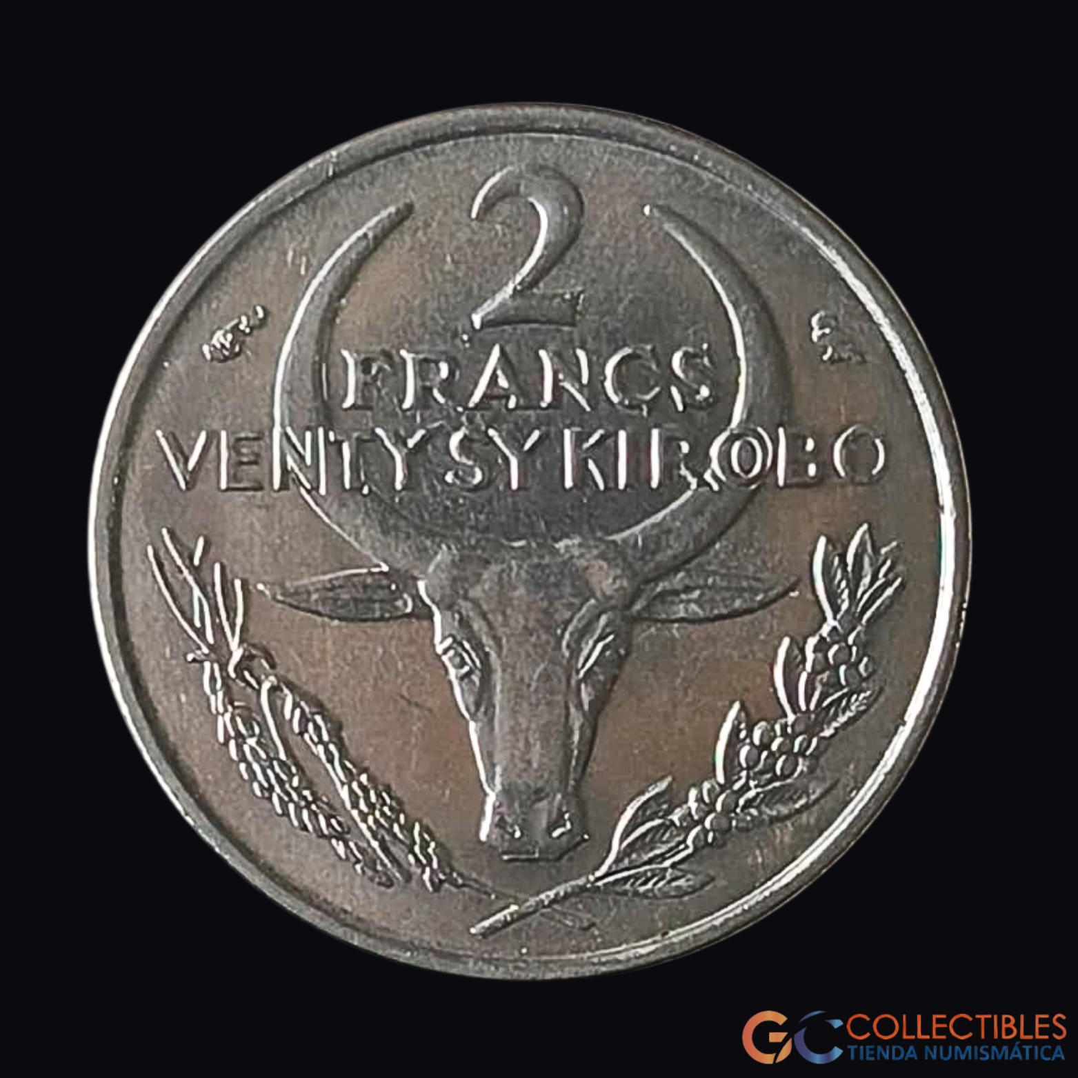 Lote 0323 - África/Madagascar - 2 Francos 1965 (República Malgache)