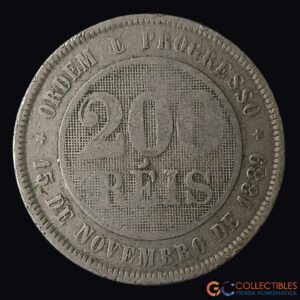 Lote 0328 - América del Sur/Brasil - 200 Réis 1898