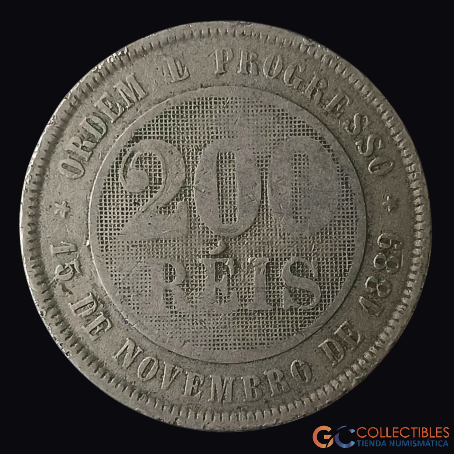 Lote 0328 - América del Sur/Brasil - 200 Réis 1898