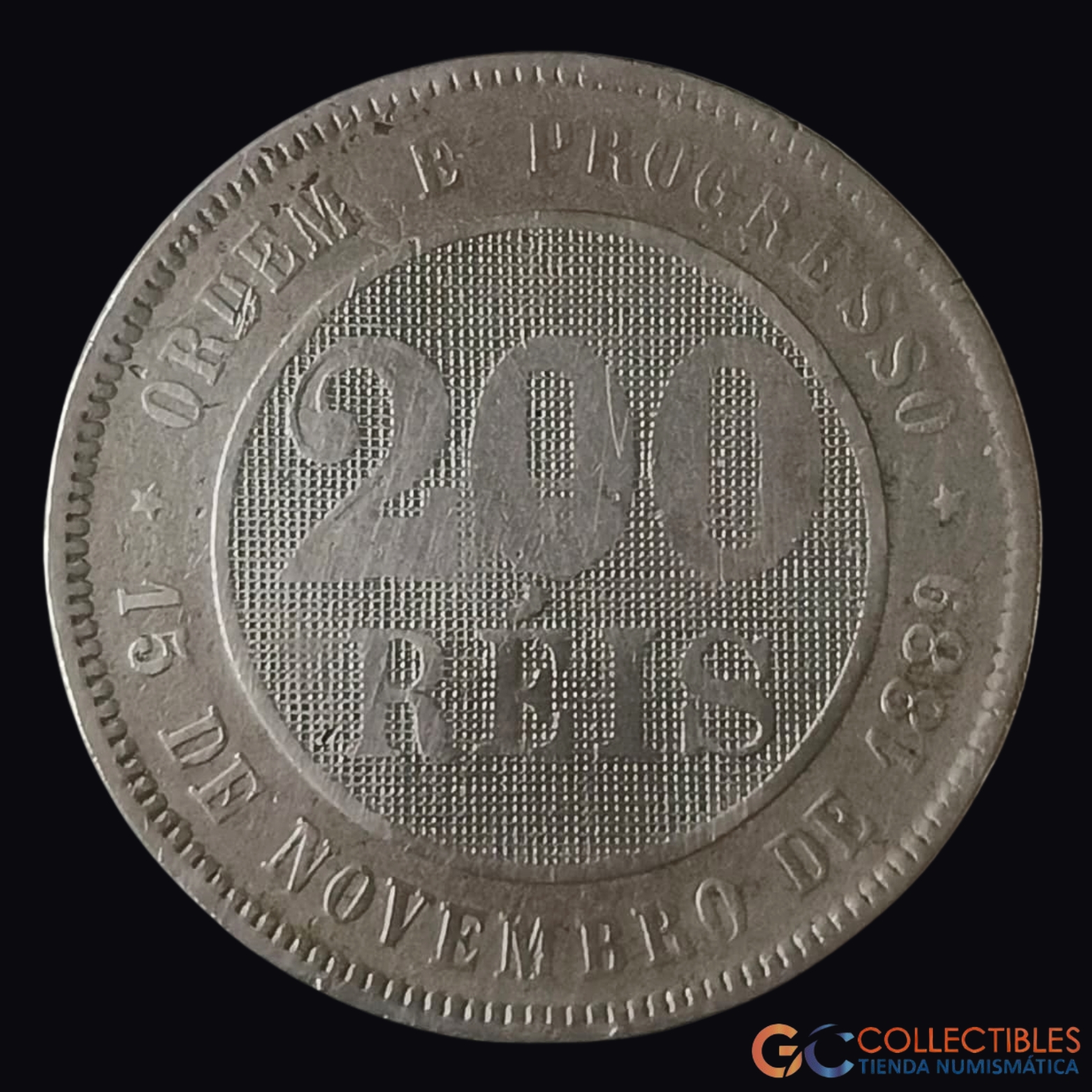Lote 0329 - América del Sur/Brasil - 200 Réis 1898