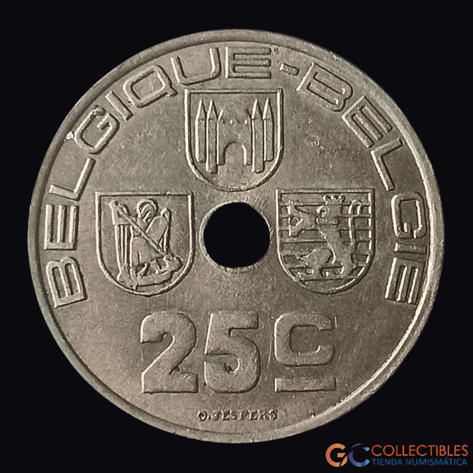 Lote 0331 - Europa/Bélgica - 25 Céntimos 1939