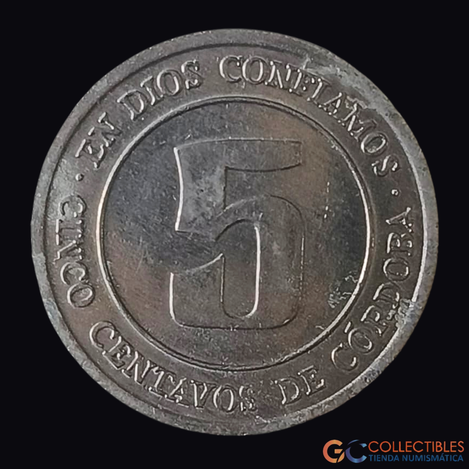 Lote 0332 - América Central/Nicaragua - 5 Centavos 1974