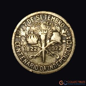 Lote 0334 - América del Sur/Brasil - 500 Réis 1922 (Centenario de la Independencia)