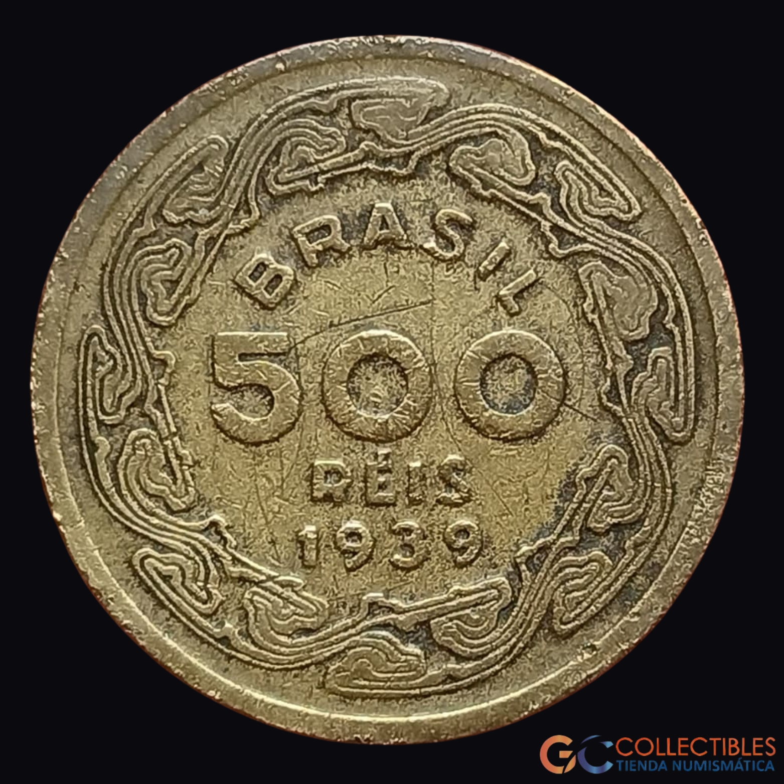 Lote 0339 - América del Sur/Brasil - 500 Réis 1939 (Machado de Assis)