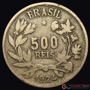 Lote 0340 - América del Sur/Brasil - 500 Réis 1924–1930 (República)
