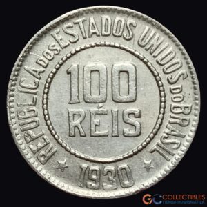 Lote 0342 - América del Sur/Brasil - 100 Réis 1930 (República dos Estados Unidos do Brazil)