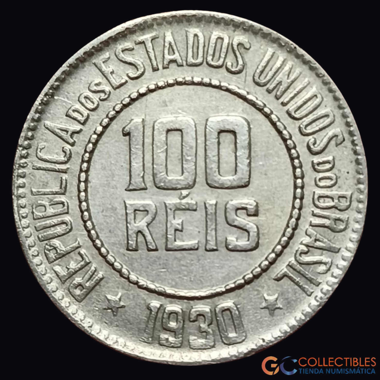 Lote 0342 - América del Sur/Brasil - 100 Réis 1930 (República dos Estados Unidos do Brazil)