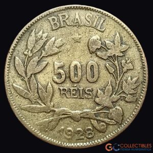 Lote 0346 - América del Sur/Brasil - 500 Réis 1928 (República)
