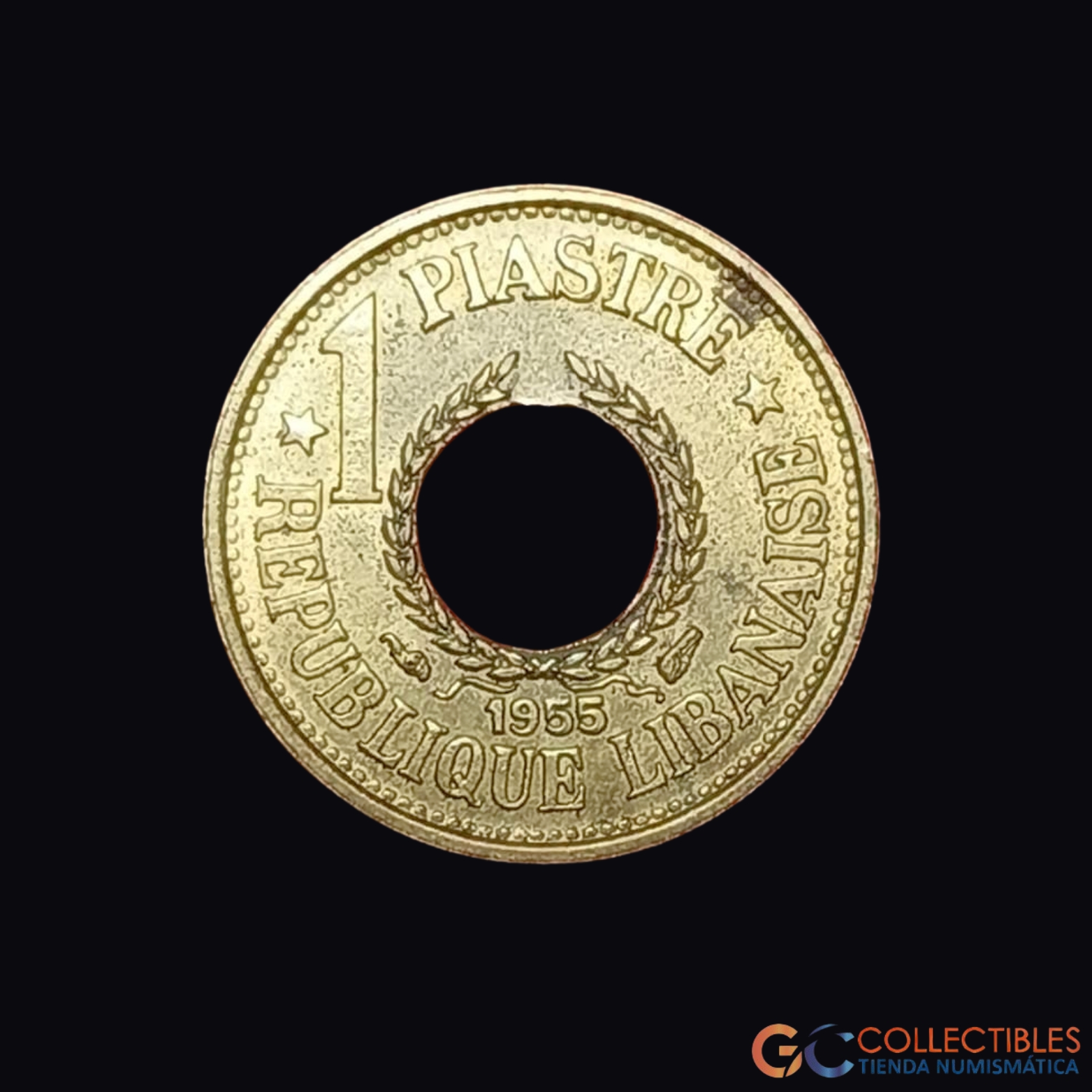 Lote 0348 - Asia/Líbano - 1 Piastra 1955