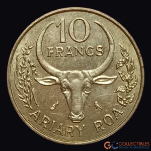 Lote 0350 - Madagascar – 10 Francos 1970