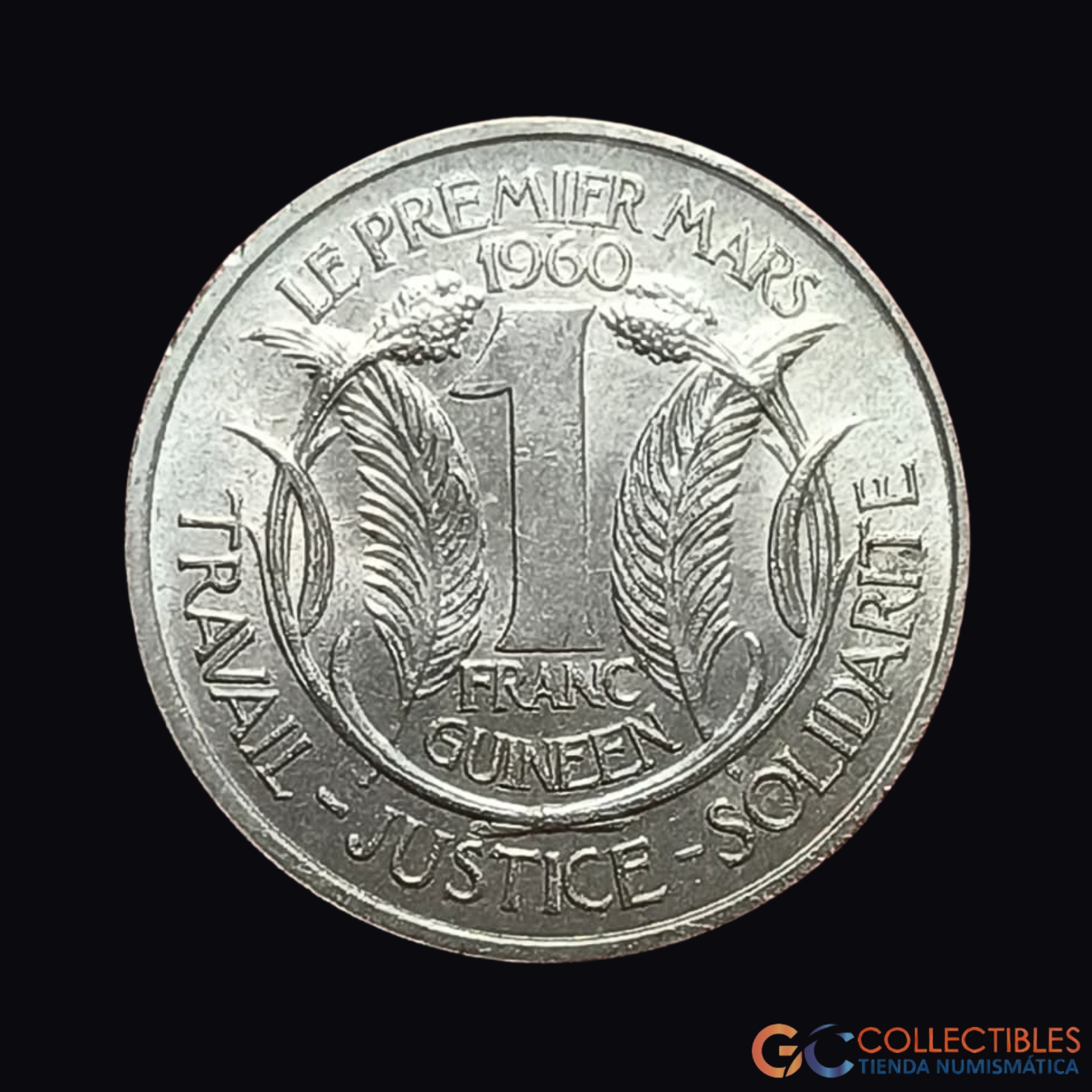 Lote 0354 - Guinea – 1 Franco 1962