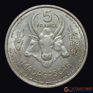 Lote 0356 - Madagascar – 5 Francos 1953