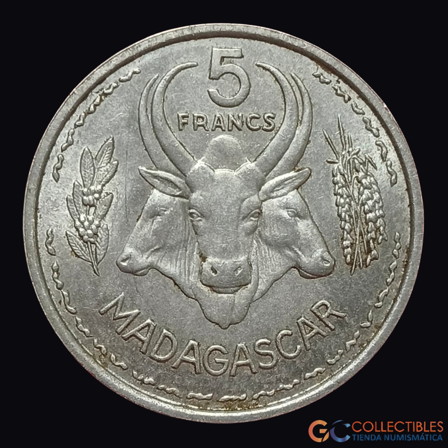 Lote 0356 - Madagascar – 5 Francos 1953