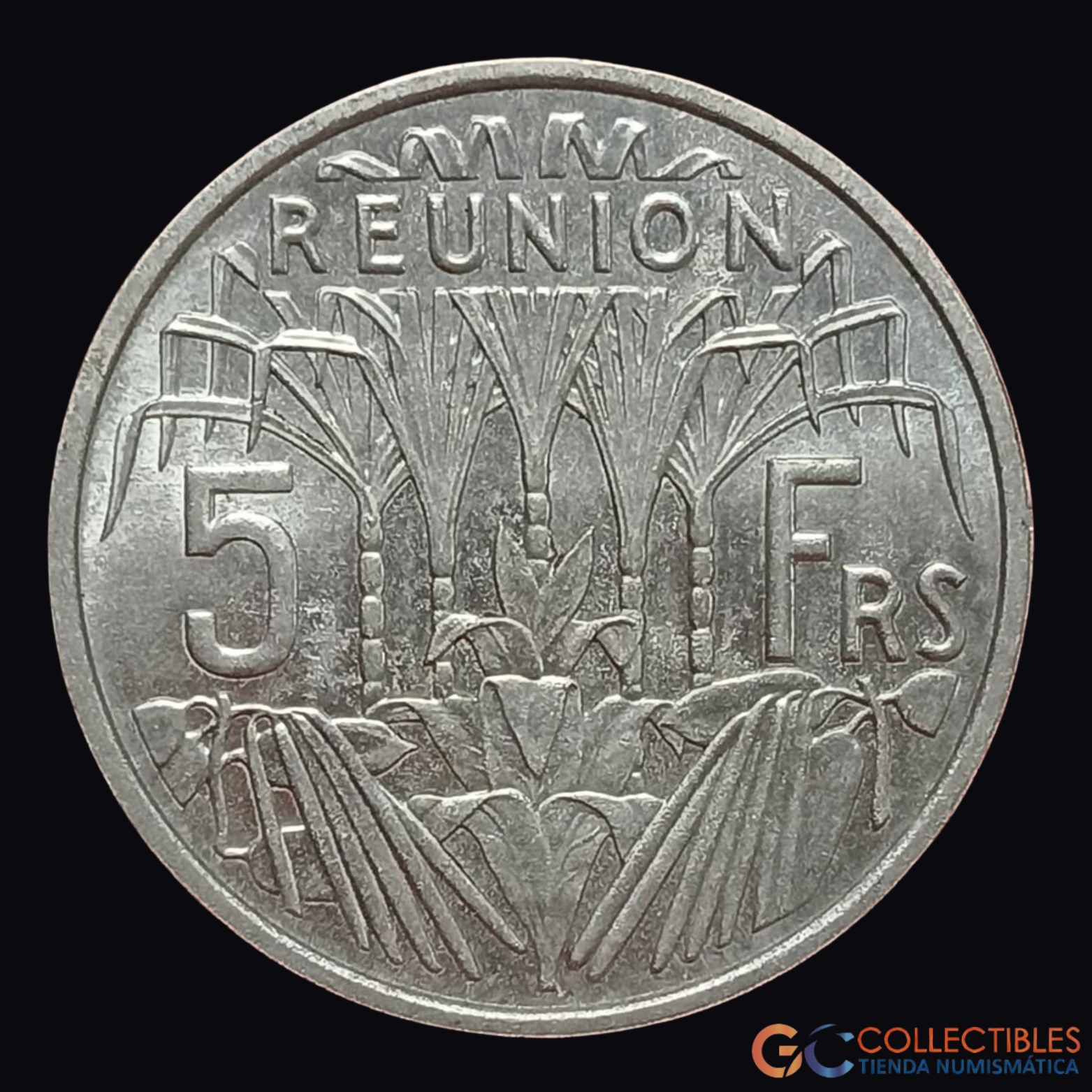 Lote 0360 - Reunión – 5 Francos 1955