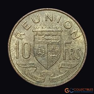Lote 0362 - Reunión – 10 Francos 1955