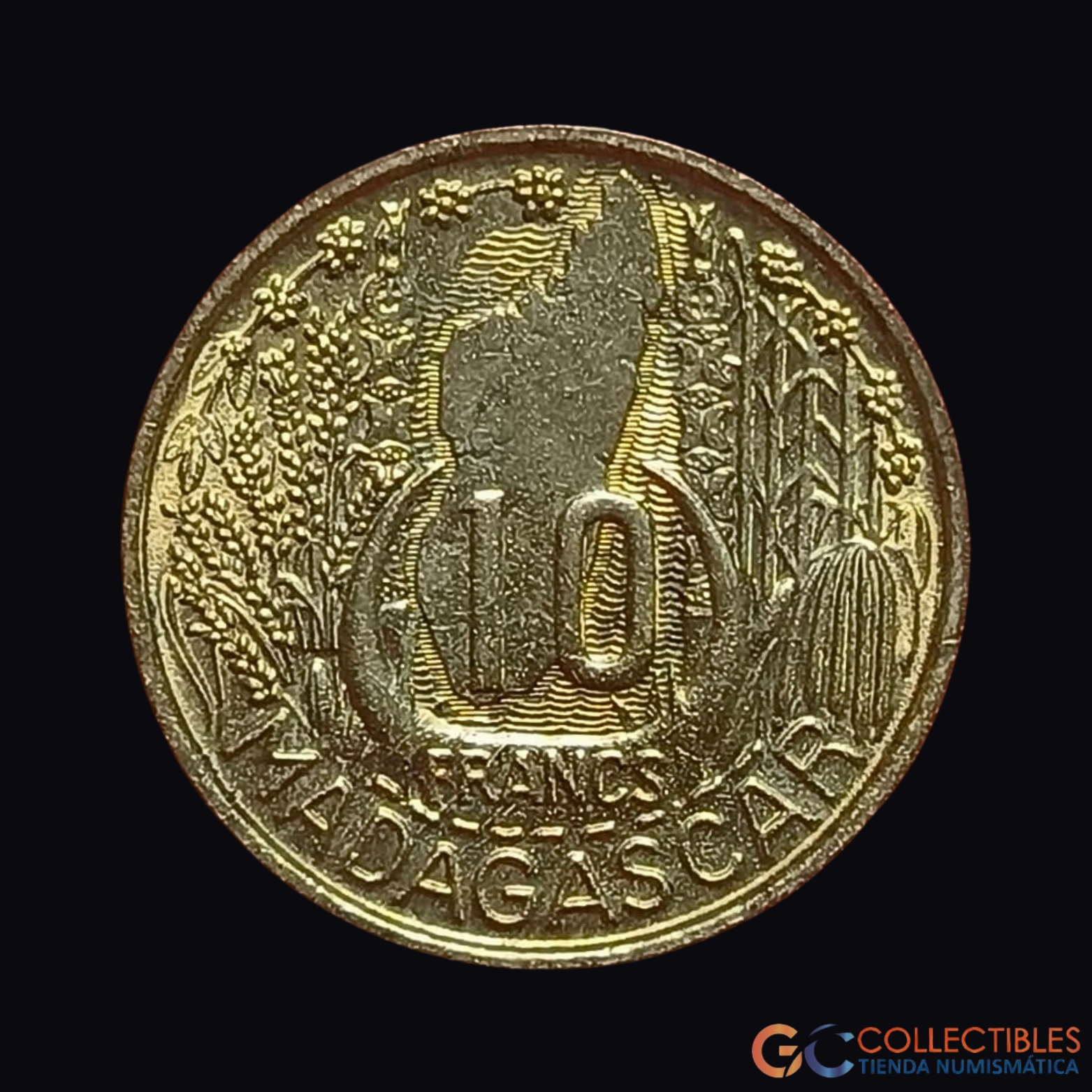 Lote 0365 - Madagascar – 10 Francos 1953