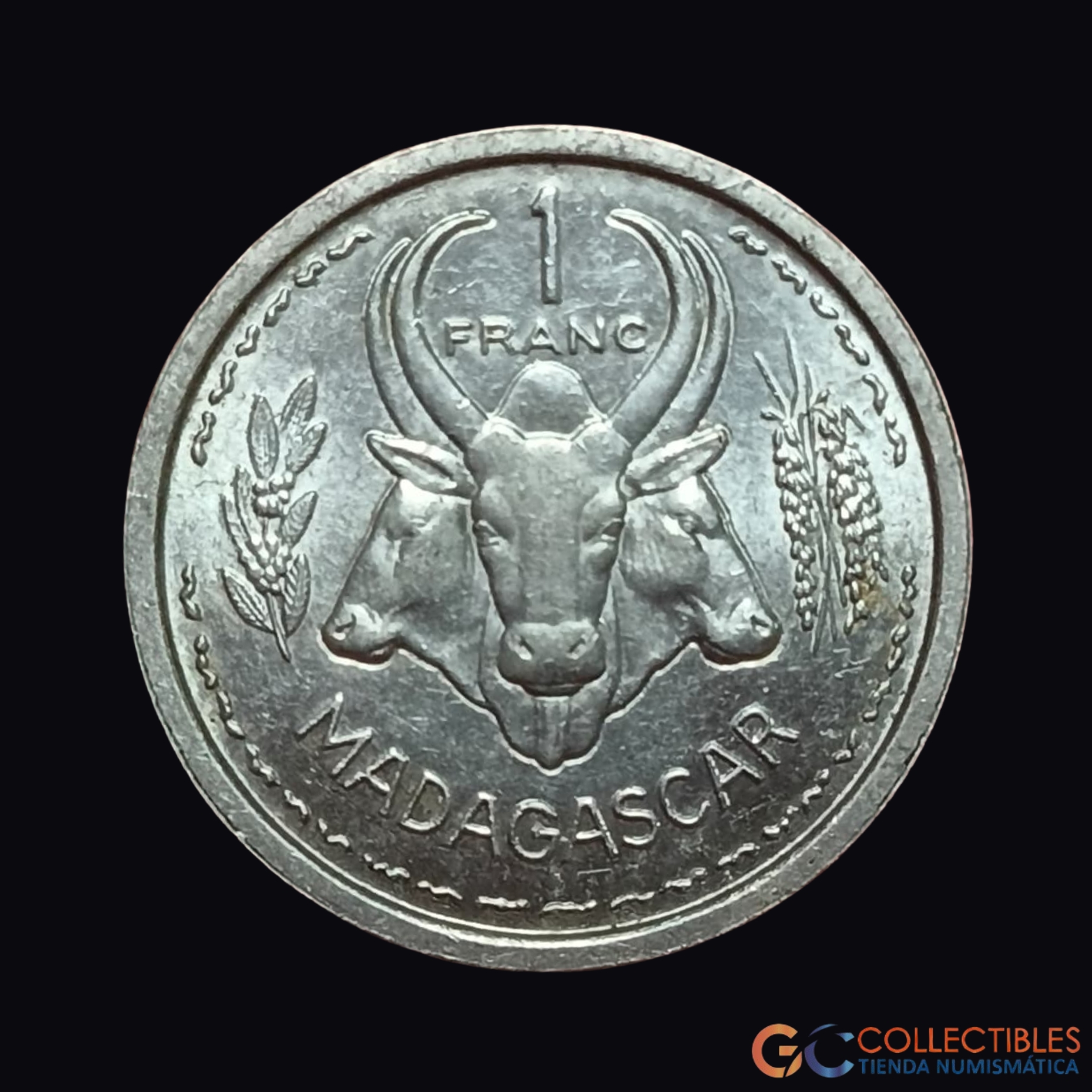 Lote 0366 - Madagascar – 1 Franco 1958