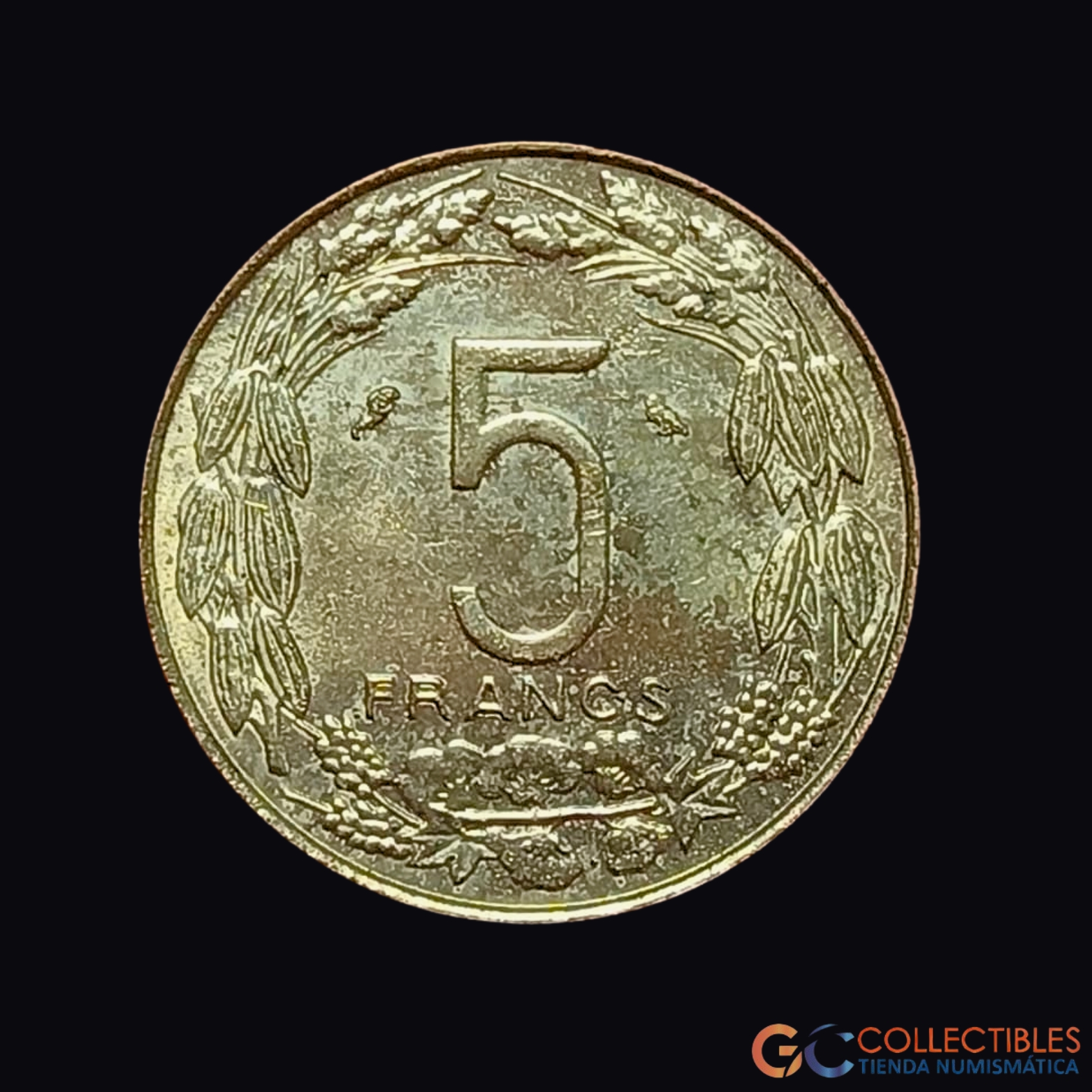 Lote 0371 - Estados del África Ecuatorial – 5 Francos 1961
