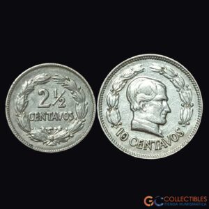 Lote 0374 - Ecuador – Lote x 2 monedas (2½ Centavos 1928 y 10 Centavos 1928)