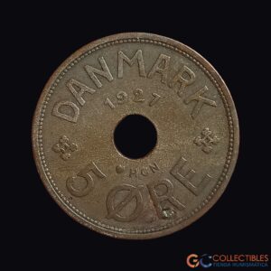 Lote 0375 - Europa – Dinamarca – 5 Øre 1927
