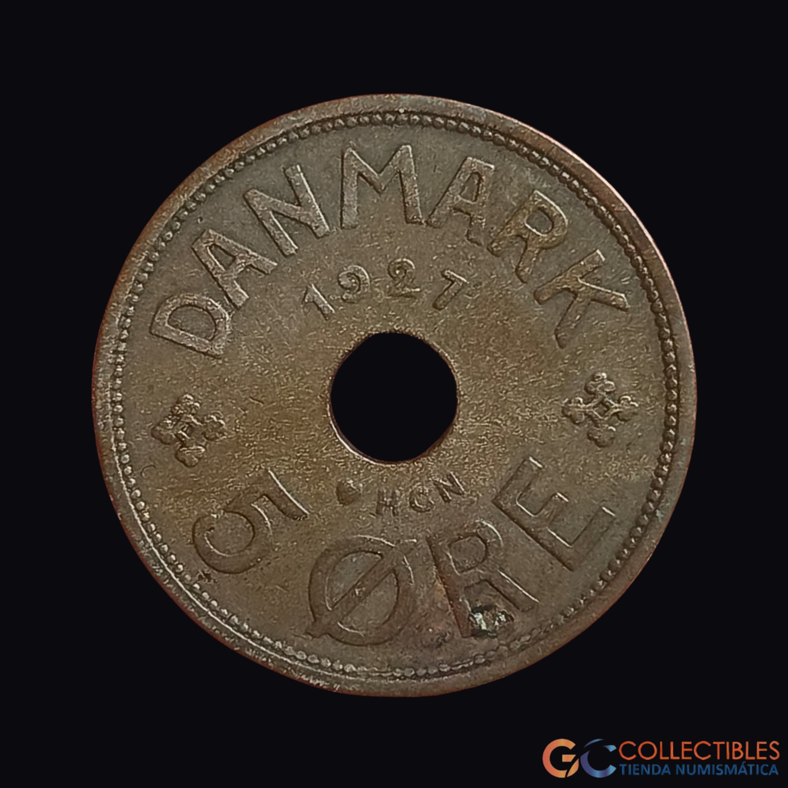 Lote 0375 - Europa – Dinamarca – 5 Øre 1927