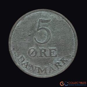 Lote 0376 - Dinamarca – 5 Øre 1951