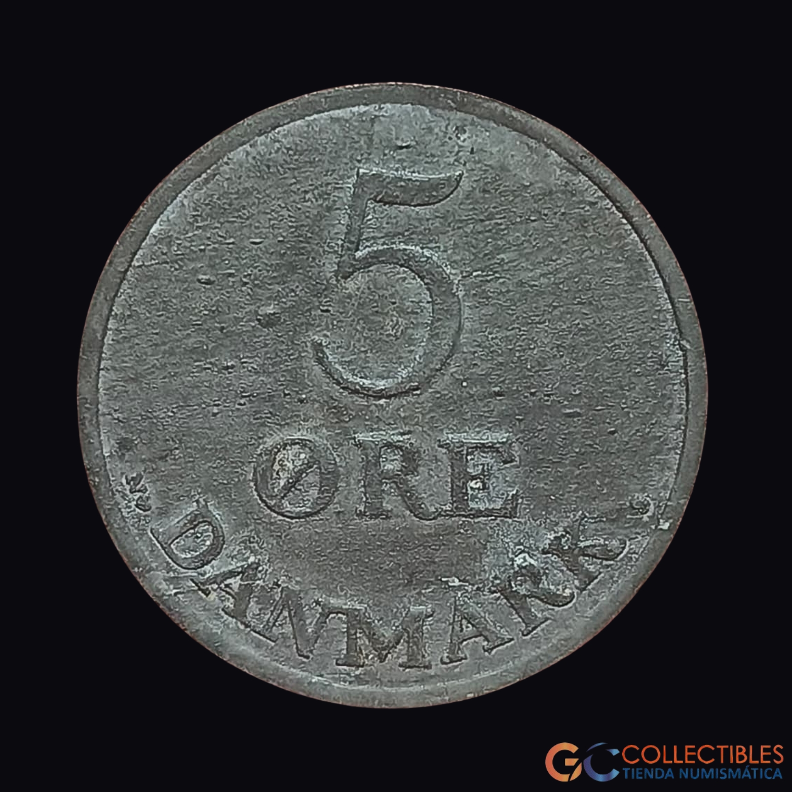 Lote 0376 - Dinamarca – 5 Øre 1951
