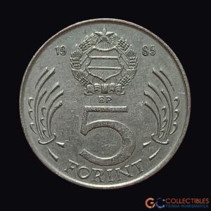 Lote 0379 - Hungría – 5 Florines 1985