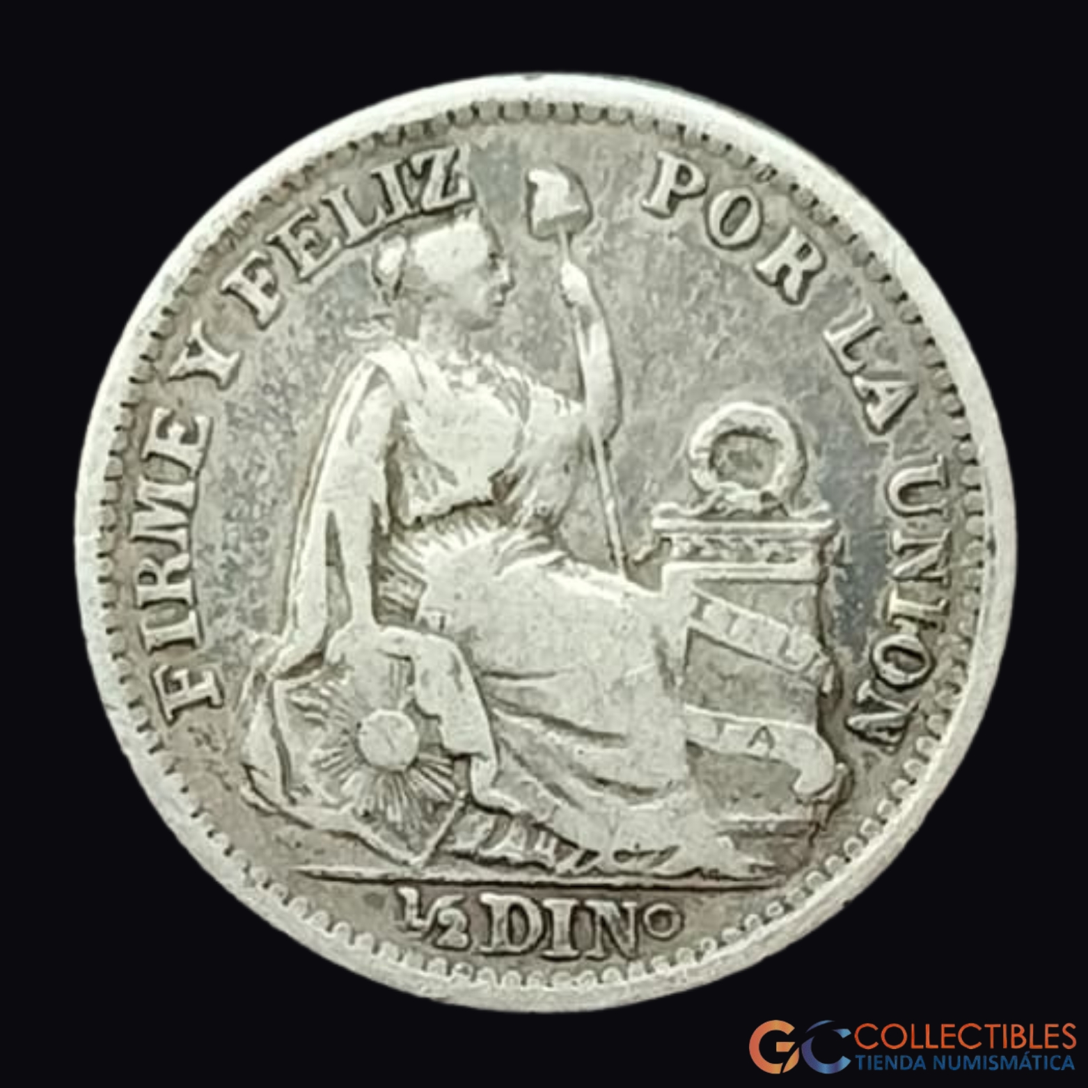 Lote 0235 - Bolivia – Medalla monetaria 1868