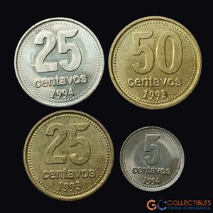Lote 0441 - Argentina – Lote x 4 monedas  – Ceca Sudáfrica.
