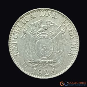 Lote 0454 - América del Sur – Ecuador 5 Centavos 1924