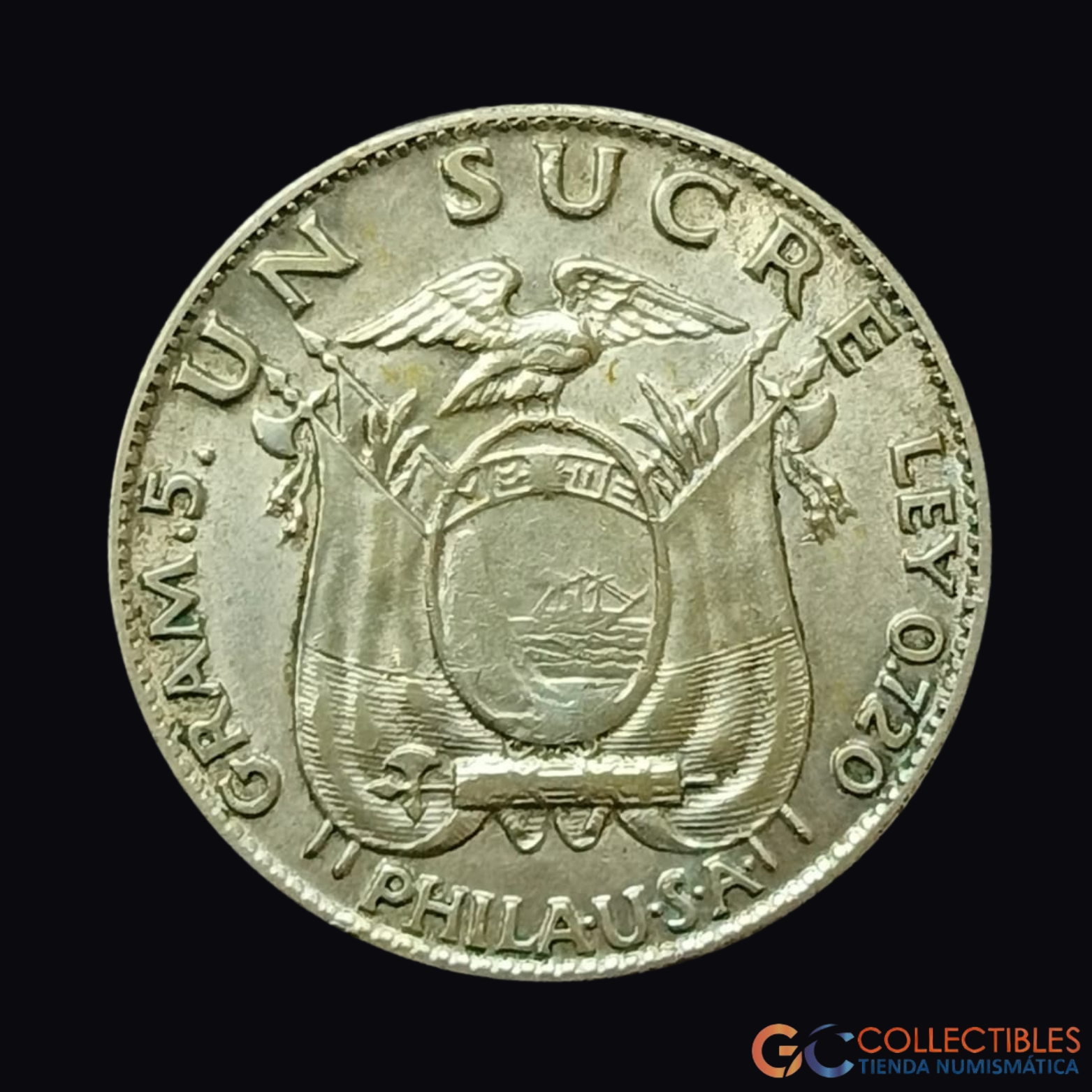 Lote 0455 - América del Sur – Ecuador 1 Sucre 1934