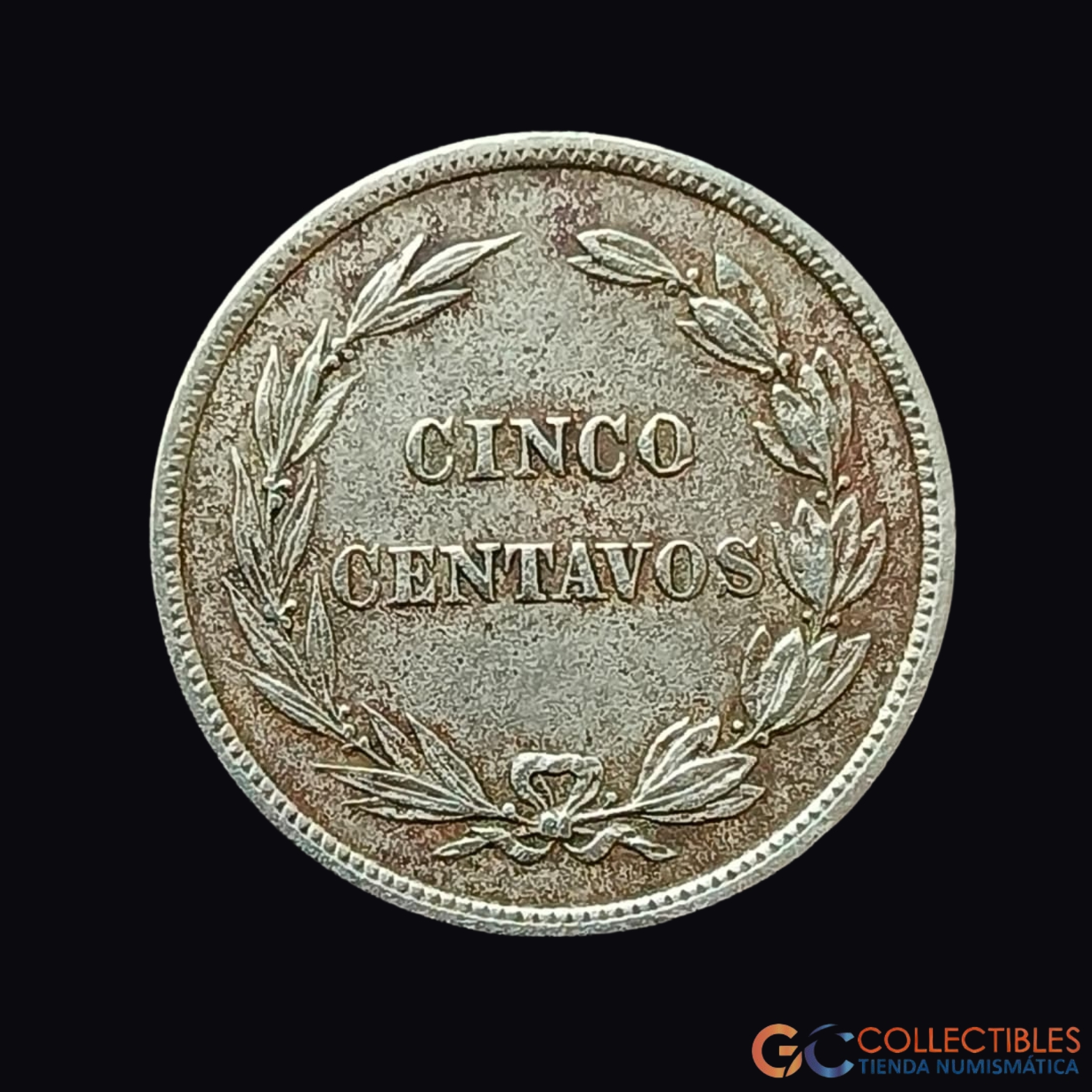 Lote 0456 - América del Sur – Ecuador 5 Centavos 1918