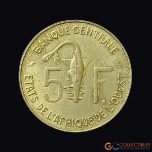 Lote 0458 - África – África Occidental (BCEAO) 5 Francos 1960