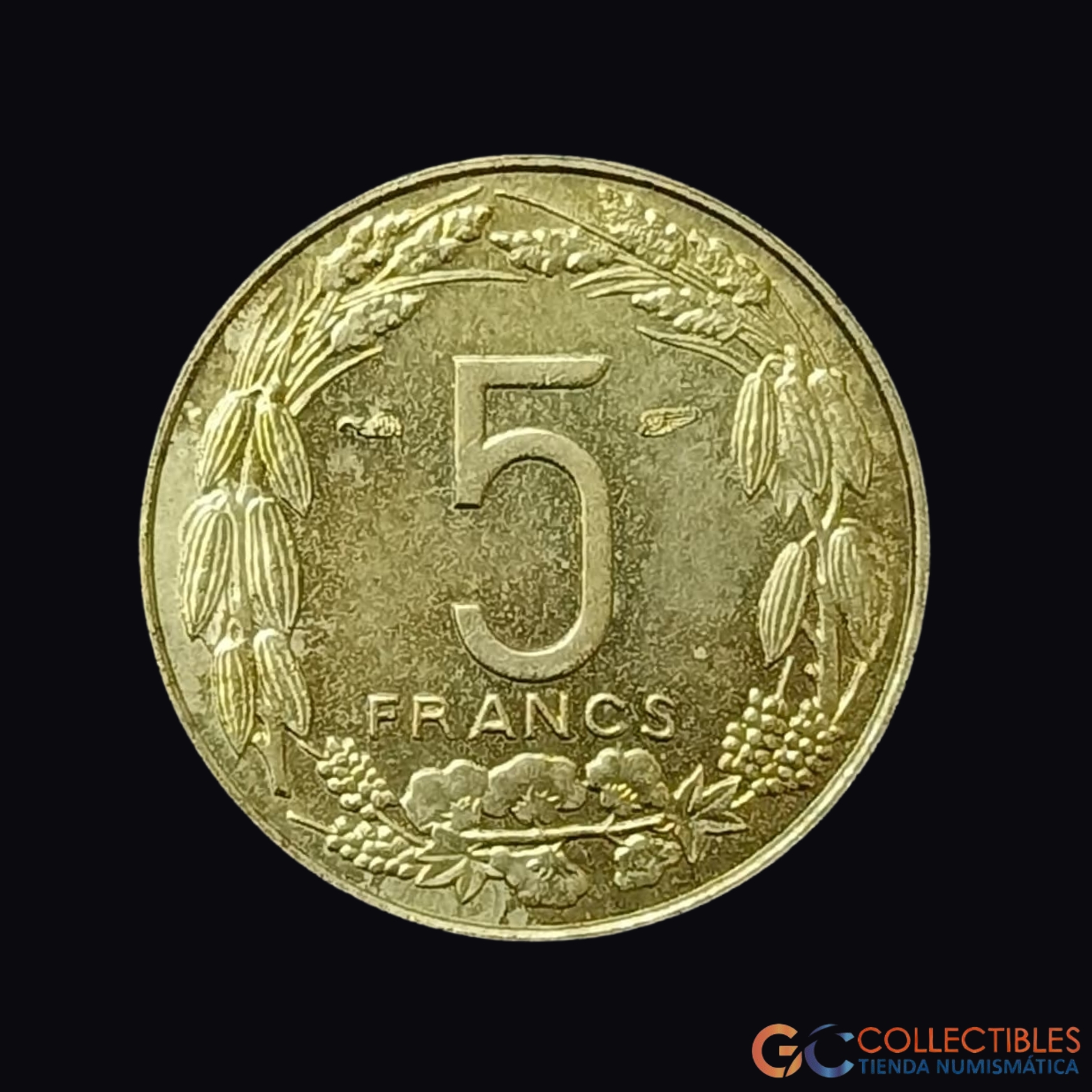 Lote 0460 - África – África Ecuatorial Francesa - Camerún 5 Francos 1958