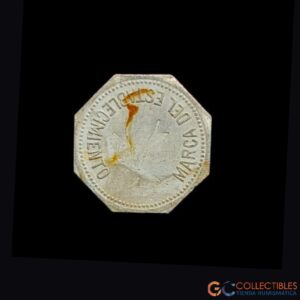 Lote 2083 - Ficha octogonal “Marca de Establecimiento” – ca. 1940–1960