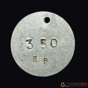 Lote 2068 - América del Sur – Argentina Ficha metálica (uso industrial o militar) – ca. 1950