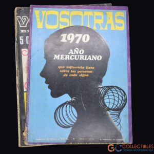 Lote 3047-Revistas femeninas “Vosotras” – Publicaciones originales con diseño gráfico de época.