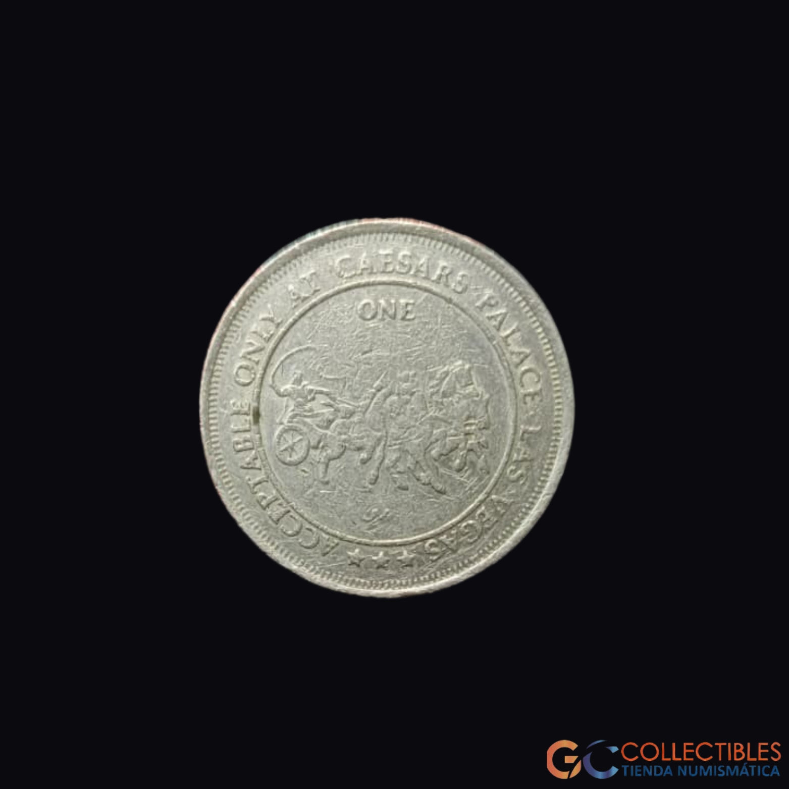 Lote 2105 - Caesars Palace – 1 Dollar Gaming Token – ca. 1975