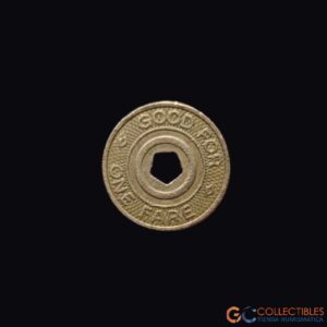 Lote 2109 - New York Transit Authority – Token de transporte “Good for One Fare” – ca. 1953–1970