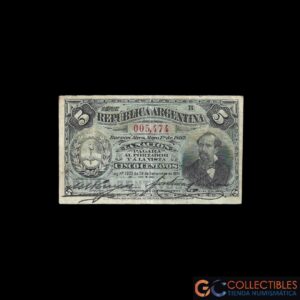 Lote 1002 - Argentina 5 Centavos 1892