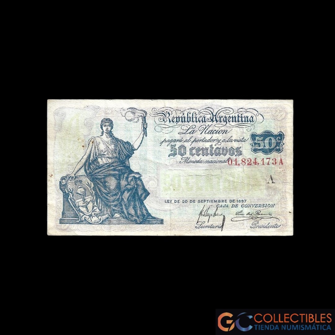 Lote 1006 - Argentina 50 Centavos 1918 - Meyer Arana / Ortiz Basualdo
