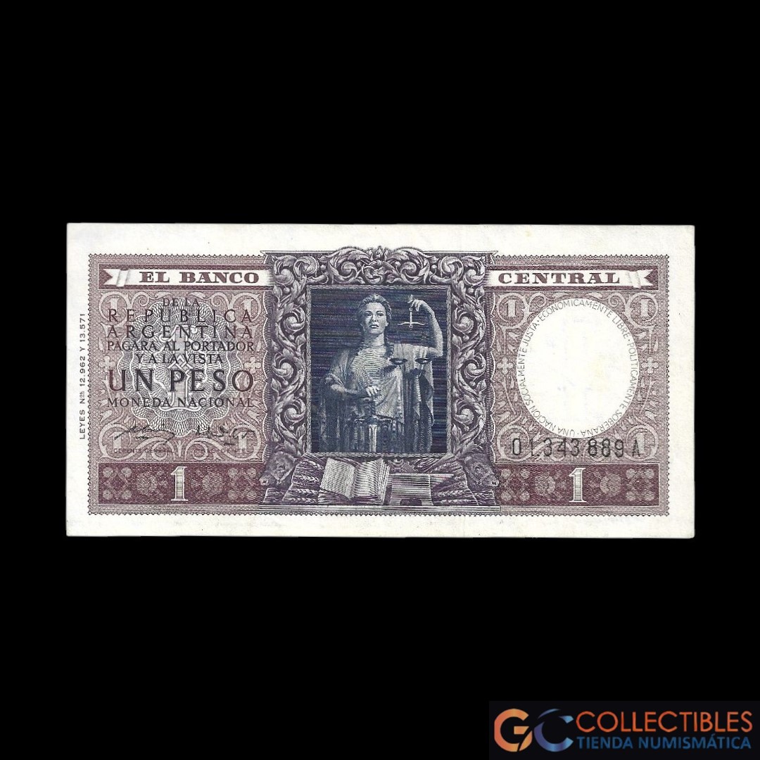 Lote 1010 - Argentina 1 Peso 1952