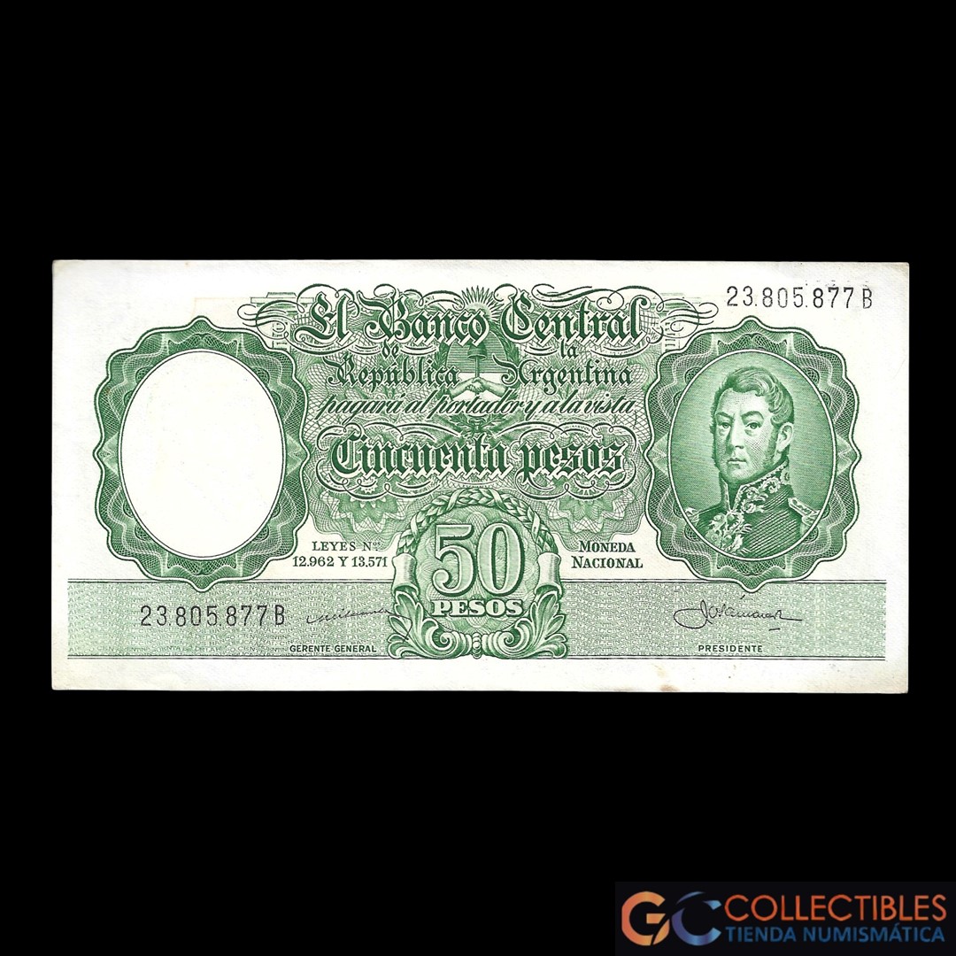 Lote 1011 - Argentina 50 Pesos 1959 Col-475b