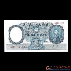 Lote 1012 - Argentina 500 pesos 1955 Col-513b