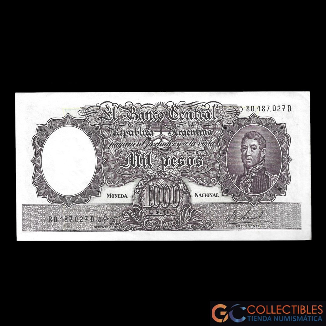 Lote 1013 - Argentina 1000 Pesos 1969 Col-539c