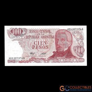 Lote 1021 - Argentina 100 Pesos Ley 1977/1978 - Reposicion Caups / Diz Col-638R3