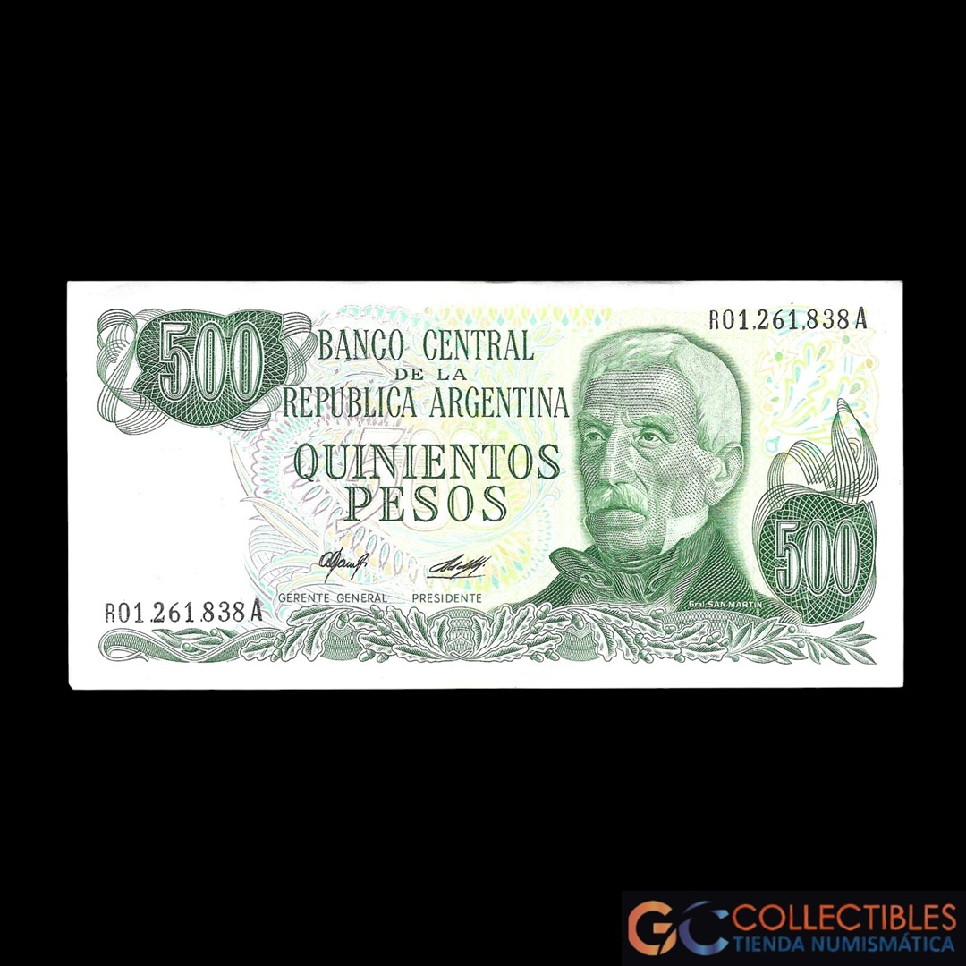 Lote 1022 - Argentina 500 Pesos 1978/1979 - Reposicion Caups / Diz Col-645R